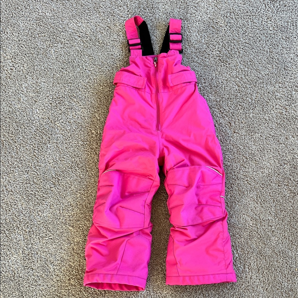 Girls Columbia Kids Adventure Ride II Snowpants Size XXS Pink Ice